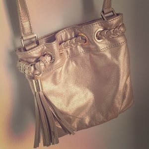 Gold metallic purse